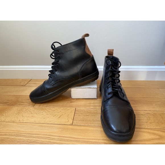 Vans Vault Taka Hayashi Black‎ Oxford Toe Cap LX Horween Men's Lace Up Sz 11.5